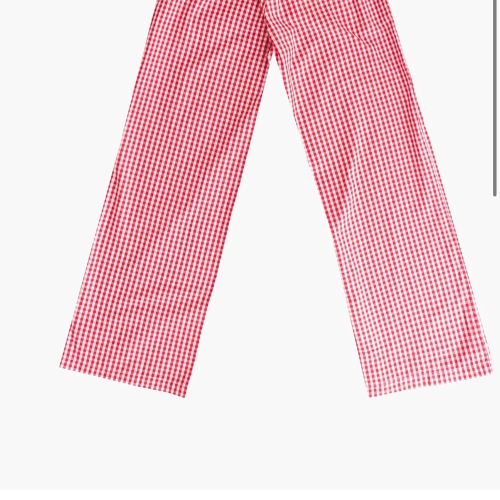 ODDLI lux brand, plaid casual trendy pants